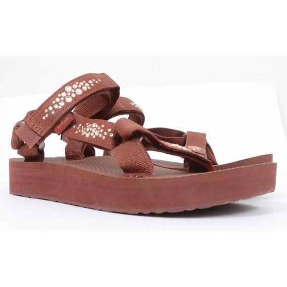 Teva Women's Midform Universal Holiday Swarovski® Crystals Sandal Women's 8 NEW - Picture 2 of 9